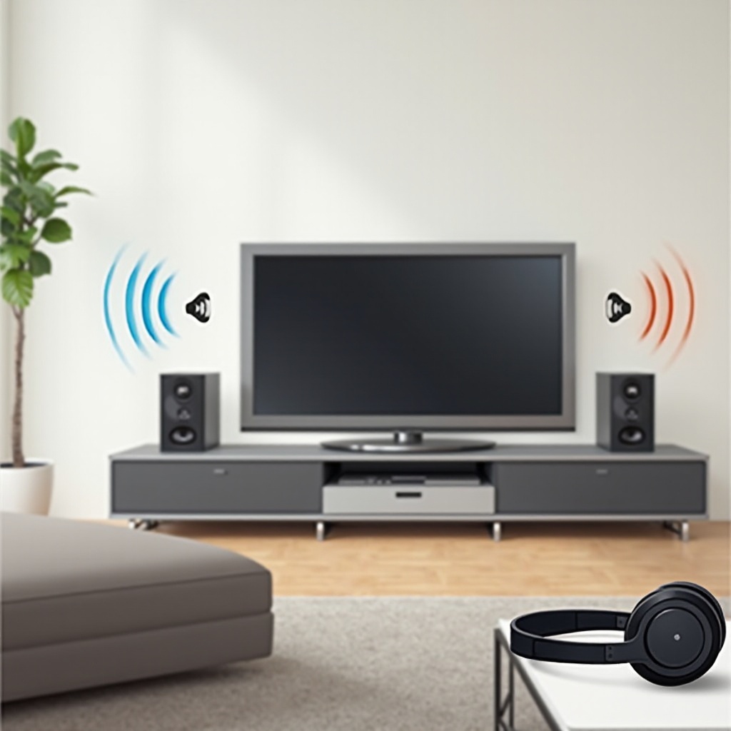 tv-lautsprecher und bluetooth-kopfhörer gleichzeitig verwenden